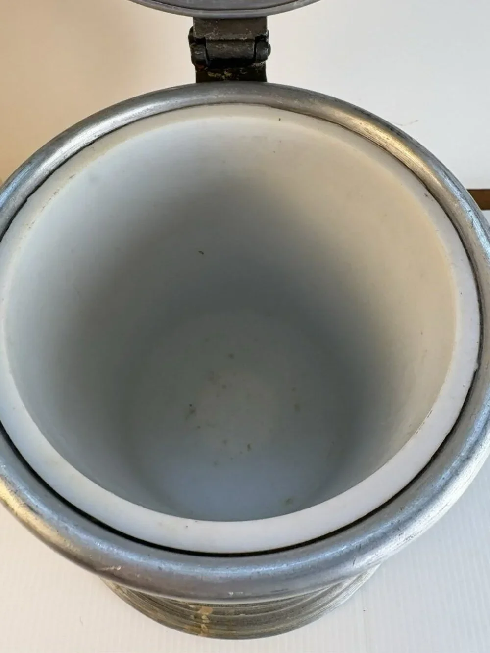 Vintage Pewtertone Pewter Aluminum Alloy Tankard Beer Stein Ice Bucket MCM